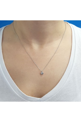 Lova 0,32 Karat Pırlanta Tektaş Kolye - 2060024