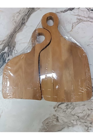 2'li Ahşap Dekoratif Kesme Ve Sunum Tahtası 1 2 Ahşap Tahta