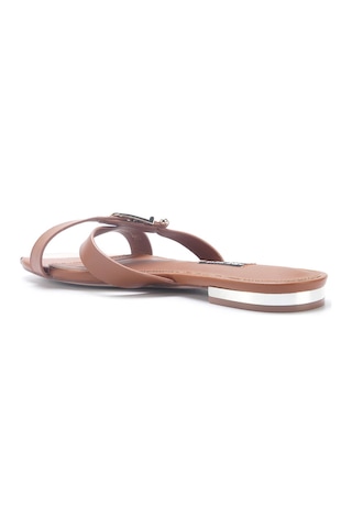 Nine West Malvına 5fx Kum Rengi Kadın Düz Terlik 000000000101928957 Kum