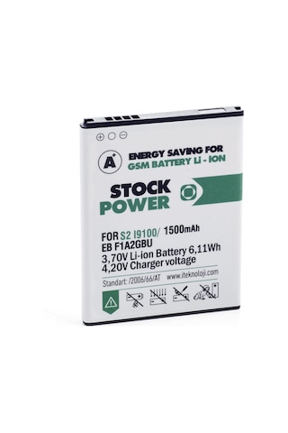 Samsung Uyumlu Galaxy S2 İ9100 Stock Power Batarya Samsung Uyumlu Galaxy S2 İ9100 Stock Power Batarya