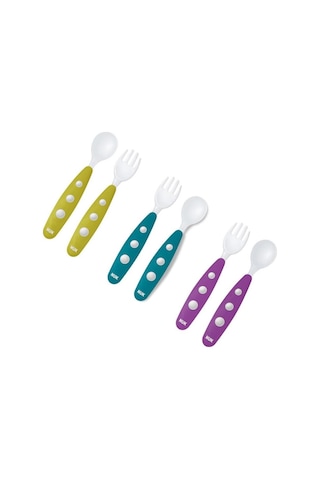 Nuk Mini Çatal Kaşık Seti 255047 Mavi Mavi