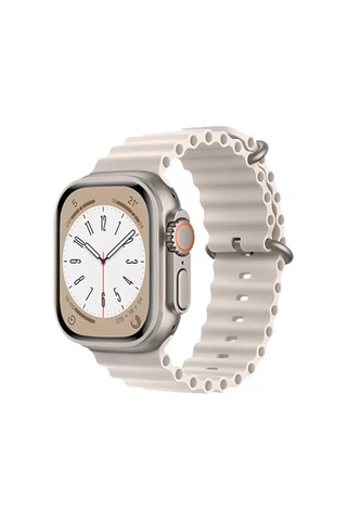 Newface Apple Watch Uyumlu 38mm Ocean Kordon - Krem