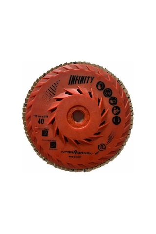Flap Zımpara Infinity Cr752X Çap 115 Kırmızı M14 Seramik Kaplı