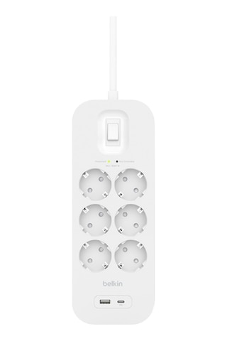 Belkin Srb002vf2m Usb-c-usb-a 6x Akım Korumalı Priz 2m
