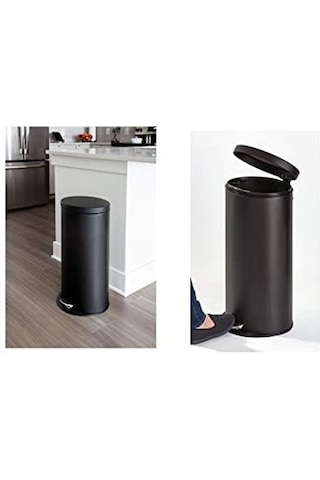 Primanova Cigo Paslanmaz Beyaz Çöp Kovası Pedallı 6Lt. M-E41-01-0 Beyaz