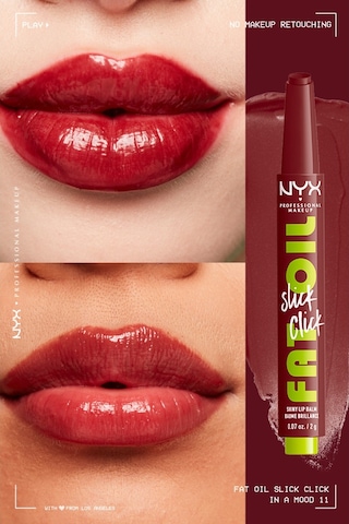 Nyx Fat Oil Slick Click Parlatıcı Nemlendirici Nude Tonlu Dudak 11