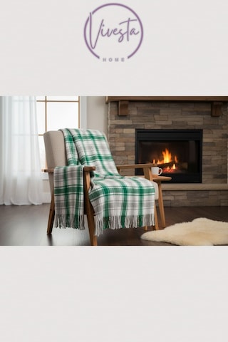 Scotch Battaniye 180 220 Cm Lüks, Yumuşacık Ve Sıcak Tutucu Konfor Battaniyesi Yeşil