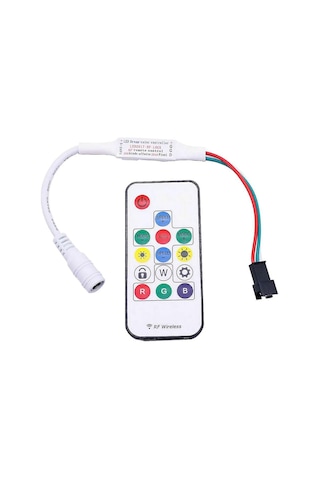Ir Rgb Led Şerit Dc5v Şerit Işık Kontrol Cihazı İçin 14 Tuşlu Uza