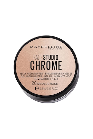 Maybelline New York Face Studio Chrome Jel Aydınlatıcı No:20 Metallic Rose