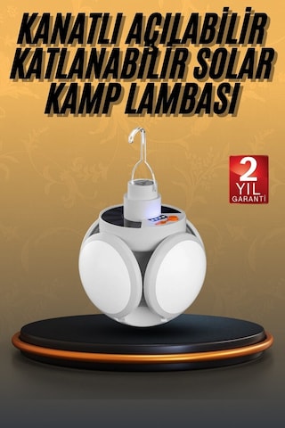 Northcity 5 Kanatlı Solar Aydınlatma Led Usb Sarjlı 45 Led Bahçe Işığı Ip65 Su Geçirmez Sarı
