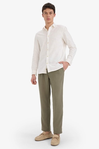 Defacto Relax Fit Kısa Paça Keten Görünümlü Pantolon E4790ax25aukh465 Haki