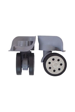 Homyl Bagaj Yedek Tekerlekleri Tramvay Çantası Bavul Döner Gri