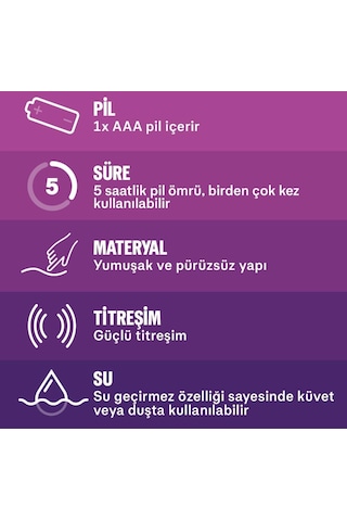 Durex Çoklu Erojen Bölge Uyarıcı + Vibe Bullet Pilli Vibratör