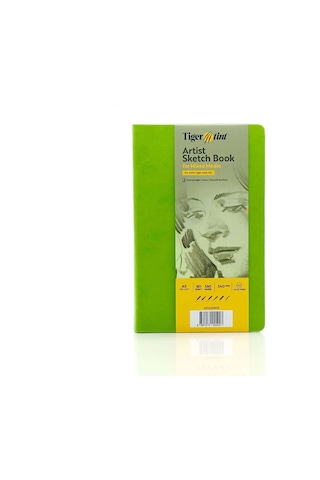 Tigertint Sert Kapak Eskiz Defteri 140 G A5 80 Yaprak Fıstık Yeşili 100140508
