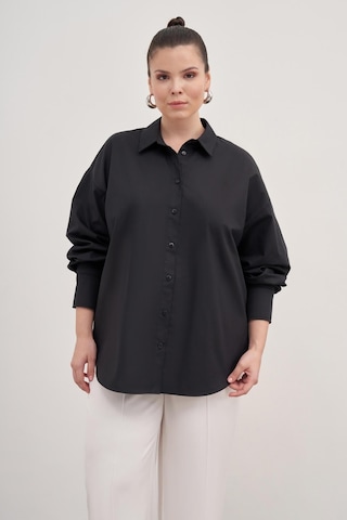 Basic Poplin Gömlek Siyah