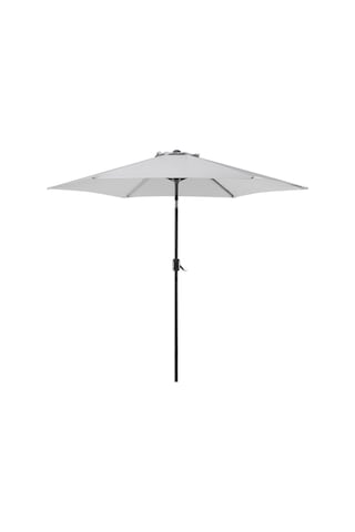Varese 270 Cm Metal Ayaklı Bahçe Şemsiyesi, 360 Döner, Ayarlanabilir Açık Gri
