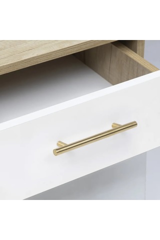 Aksmebel Mobilya Kolu 160 220 Mm Şerit 10 Adet İçi Boş Çelik 312835523 Altın Rengi