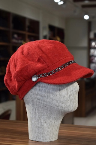 Shopiolog Kadın Denizci Şapka Kışlık Kaşe