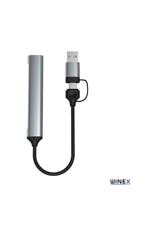Winex 4in1 UsbA ve Type-C To UsbA 3.01 Çoklayıcı Hub Adaptör