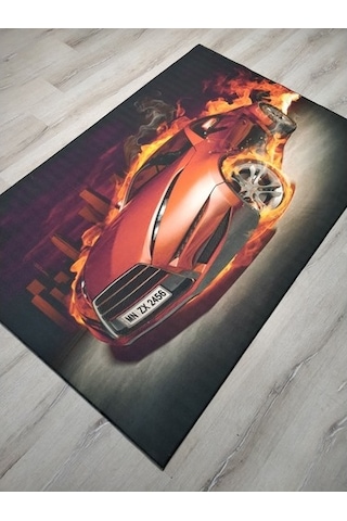Foto Baskılı Halı Artist Halı Ateş 120X180 Cm Çok Renkli