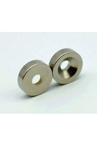 20 Adet 12Mm X 7/3,5Mm X 3Mm Havşa Delikli Güçlü Neodyum Miknatis