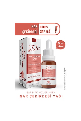 Tala Nar Çekirdeği Yağı %100 Saf Ve Doğal Soğuk Sıkım 20 ML