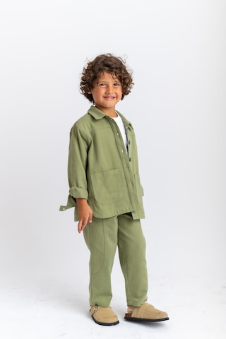 Oliven The Kid Oliventhekid Unisex Gabardin Pantolon Yeşil Yeşil