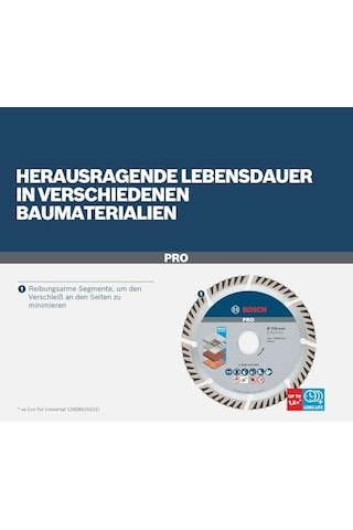 Professional Accessories Elmas Kesme Ve Delme Aksesuarları, Disk, Gri, 1 Adet