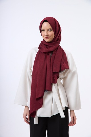 Mirsoy Scarf Mir Modern Desen Şal Bordo