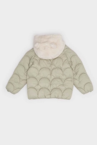 Defacto Rüzgar Geçirmez Su Geçirmez Kapüşonlu Fermuarlı Yeşil Kız Bebek Mont E7951a5/gn270 Yeşil