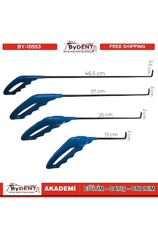 Pdr Boyasız Göçük Düzeltme 8 Parça Çubuk Seti