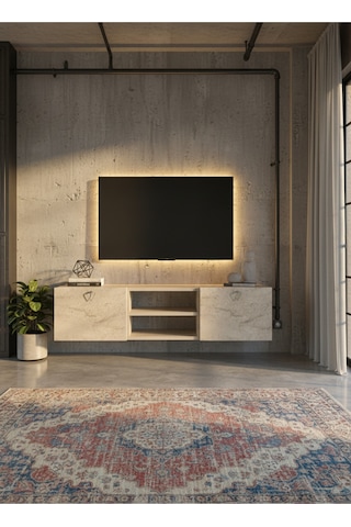 Resital Tv Ünitesi S1838-8 Traverten Traverten