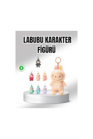 Labubu Peluş Oyuncak Koleksiyonluk Yumuşak Dekoratif Figür 20 Cm - Lisinya Açık Pembe