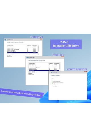 Xtssui 32gb - Windows 1011 Yeniden Yükleme İçin Önyükleme Yapılabilir Usb Sürücü 3.2, Parolayı Sıfı Sku: Smgstk3d328f3ebd