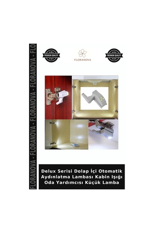 Delux Serisi Dolap İçi Otomatik Aydınlatma Lambası Kabin Işığı Oda Yardımcısı Küçük Lamba Çok Renkli