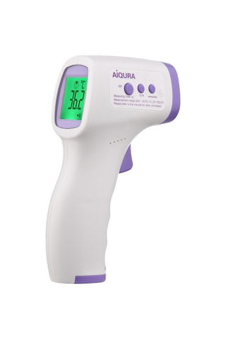 Samdoo İletişimsiz Kızak Sıcaklık Ölçer - Lcd Ekranlı, 16 Veri Depolama, C/ F Değiştirilebilir, Yüksek Sıcaklık Alarmı Pil Dahil Değil