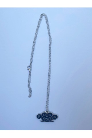 Paytak Moda F Ck You Yazılı Zincir Kolye Pytkznkly271