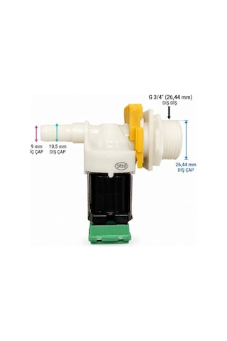 Bosch Siemens Çamaşır Makinesi Akış Sensörlü 2wx180 Doldurma Valfi 10010823 - 20015056 Hw01