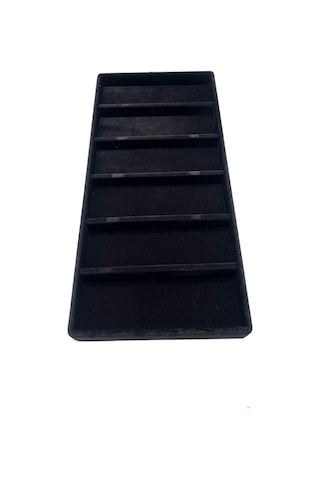 Yerli Üretim Lefkoşa Model Süet Kumaş Siyah Renk 38 Cm / 19 Cm Gözlük Sergileme Çekmece Içi Stand Çok Renkli