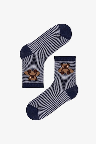 Penti Erkek Çocuk Navy Teddy 4lü Soket Çorap Dark Blue