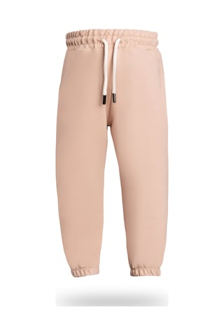 Heyadventure Erkek / Kız Çocuk Cepli Jogger Eşofman Altı Paçası Lastikli Bej Bej