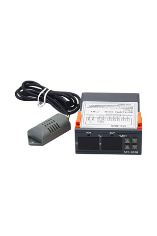 STC -3028 Isı Ve Nem Termostatı Çift Ekran 220v