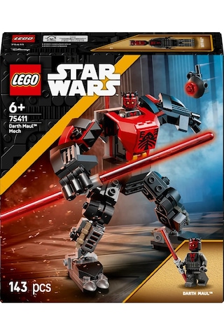 LEGO® Star Wars: Klon Savaşları Darth Maul™ Robotu 75411 - 6 Yaş ve Üzeri Çocuklar için Yaratıcı Oyuncak Yapım Seti (143 Parça)