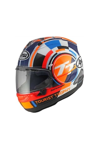 Arai Rx7 V Evo Lom Tt 25 Motosiklet Kaskı Mavi - Turuncu