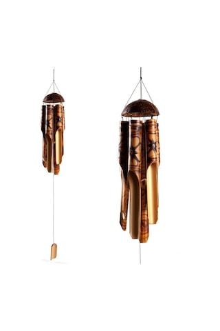 Feng Shui Coconat Bambu Rüzgar Çanı Küçük Boy
