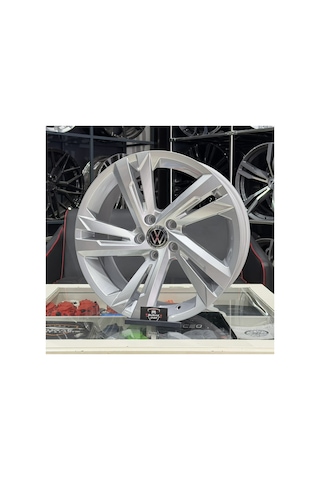 18 İnç 5x112 Vw Golf T-roc Jetta Caddy Rline Silver Jant Modeli 4adet