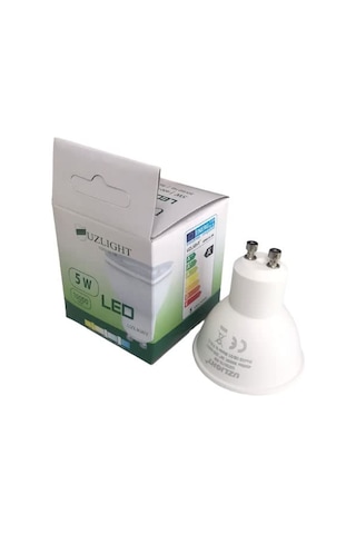 Adet 5w Led Ampul Gu10 Duy Sarı Işık 3000k Uzlıght Genel