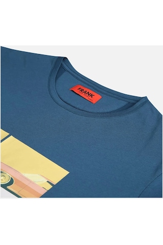 John Frank The Car Erkek Baskılı T-shirt Siyah