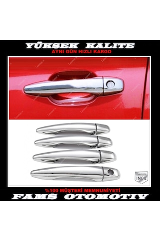 Famsotomotiv Peugeot 301 Krom Kapı Kolu 4 Kapı 2012 Üzeri P. Çelik