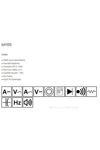 Mastech My65 Dijital Multimetre